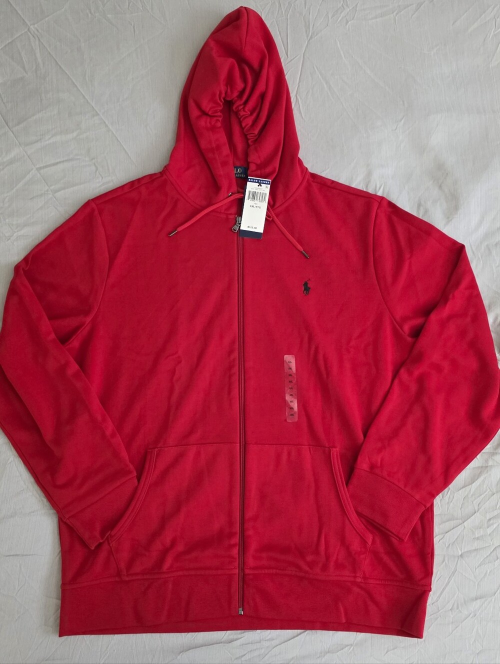 Polo Ralph Lauren Mens Full Zip Red Jacket Sz XXL NEW